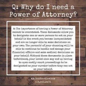 Infographic - the importance of having a Power of Attorney